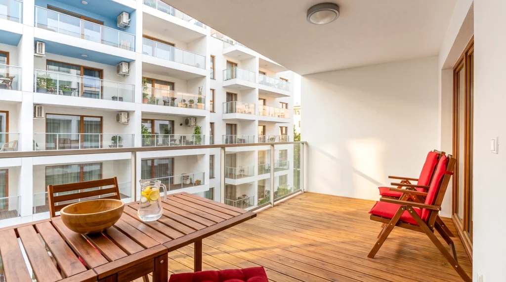 overlooking the inner courtyard